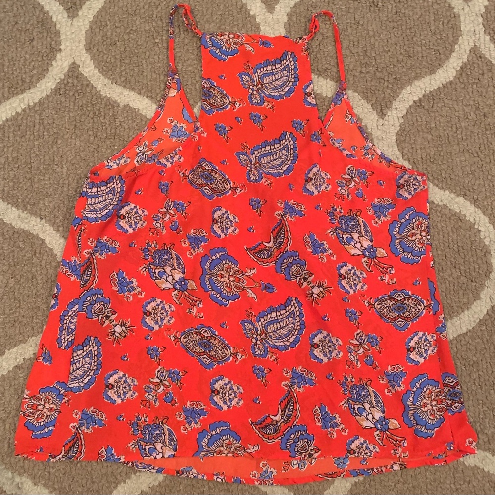 Razorback Colorful Chiffon Tank Top - Picture 4 of 6